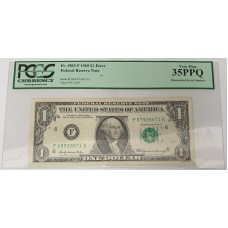 UNITED STATES OF AMERICA 1969 . ONE 1 DOLLAR BANKNOTE . ERROR . MIS-MATCHED SERIALS